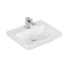 Раковина 50х40 Villeroy&Boch Subway 3.0, Stone White (4370FGRW) На столешницу, Подвесные Прямоугольные
