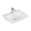 Раковина 55х44 Villeroy&Boch Subway 3.0, Stone White (4A7055RW) На полупьедестал, На пьедестал, На столешницу, Подвесные Прямоугольные