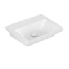 Раковина 55х44 Villeroy&Boch Subway 3.0, White Alpin (4A705801) На полупьедестал, На пьедестал, На столешницу, Подвесные Прямоугольные
