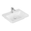 Раковина 60х47 Villeroy&Boch Subway 3.0, White Alpin CeramicPlus (4A7061R1) На столешницу, Подвесные Прямоугольные