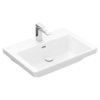 Раковина 65х47 Villeroy&Boch Subway 3.0, White Alpin (4A706501) На столешницу, Подвесные Прямоугольные