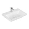 Раковина 65х47 Villeroy&Boch Subway 3.0, White Alpin CeramicPlus (4A7066R1) На столешницу, Подвесные Прямоугольные