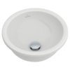 Раковина 33х33 Villeroy&Boch Loop&Friends, White Alpin CeramicPlus (618133R1) Встраиваемые снизу Круглые