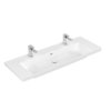 Раковина 130х47,5 Villeroy&Boch Subway 3.0, White Alpin CeramicPlus (4A70D4R1) На столешницу, Подвесные Прямоугольные