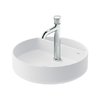 Раковина 46х46 см Duravit Bento Starck Box, белый матовый (2380463041) На столешницу Круглые