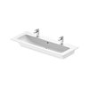 Раковина 123х49 см Duravit ME by Starck, белый матовый (2361123224) Встраиваемые сверху, Подвесные Прямоугольные