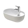 Раковина 42х27 см Duravit Luv, бело-серый (0381422300) На столешницу Овальные