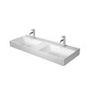 Раковина 120х47 см Duravit DuraSquare, білий (2353120071) На стільницю, Підвісні 