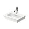 Раковина 45х33 см Duravit White Tulip, белый (0737450041) На столешницу, Подвесные Прямоугольные