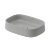 Раковина 55х39 см Duravit Zencha, серый матовый (2373556779) На столешницу Прямоугольные