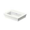 Раковина 45х33 см Duravit White Tulip, білий (0737450070) На стільницю, Підвісні 