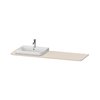 Столешница 160х55 см вырез слева Duravit Happy D.2 Plus, серо-коричневый супер матовый (HP031HL8383) Duravit Столешницы