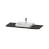 Столешница 130х55 см вырез по центру Duravit Happy D.2 Plus, орех (HP031KM6969) Duravit Столешницы