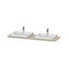 Столешница 160х55 см с двумя вырезами Duravit Happy D.2 Plus, серо-коричневый матовый (HP032HB6060) Duravit Столешницы