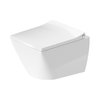 Подвесной безободковый унитаз Duravit Rimless Viu, белый (2573090000) Подвесные 