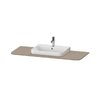 Столешница 130х55 см вырез по центру Duravit Happy D.2 Plus, льняной декор (HP031KM7575) Duravit Столешницы