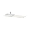 Столешница 160х55 см вырез слева Duravit Happy D.2 Plus, белый шелковисто-матовый (HP031HL3939) Duravit Столешницы