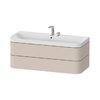 Меблевий комплект 117, 5х49 см, 2 отвори під змішувач Duravit Happy D. 2 Plus, сіро-коричневий супер матовий (HP4349E83830000) Duravit Меблеві комплекти