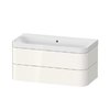Меблевий комплект 97, 5х49 см, без отвору під змішувач Duravit Happy D. 2 Plus, білий (HP4348N2222) Duravit Меблеві комплекти