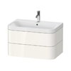 Мебельный комплект 77,5х49 см, 1 отверстие под смеситель Duravit Happy D.2 Plus, белый (HP4347O2222) Duravit Мебельные комплекты