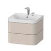 Мебельный комплект 57,5х49 см Duravit Happy D.2 Plus, серо-коричневый супер матовый (HP4345E8383) Duravit Мебельные комплекты