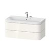 Меблевий комплект 97, 5х49 см, 2 отвори під змішувач Duravit Happy D. 2 Plus, білий (HP4348E2222) Duravit Меблеві комплекти