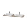 Столешница 160х55 см с двумя вырезами Duravit Happy D.2 Plus, льняной декор (HP032HB7575) Duravit Столешницы