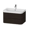 Мебельный комплект 77,5х49 см, 1 отверстие под смеситель Duravit Happy D.2 Plus, орех (HP4347O6969) Duravit Мебельные комплекты