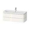 Мебельный комплект 117,5х49 см, 1 отверстие под смеситель Duravit Happy D.2 Plus, белый (HP4349O22220000) Duravit Мебельные комплекты