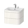 Мебельный комплект 57,5х49 см, 2 отверстия под смеситель Duravit Happy D.2 Plus, белый (HP4635E2222) Duravit Мебельные комплекты
