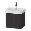 Тумба підвісна під раковину, 2 дверцята, 47, 5х35 см Duravit Happy D. 2 Plus, графіт (HP4384080800000) Duravit Тумби