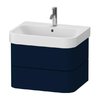 Тумба підвісна під раковину, 2 ящики, 62, 5х49 см Duravit Happy D. 2 Plus, темно-синій (HP4386098980000) Duravit Тумби