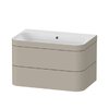 Мебельный комплект 77,5х49 см, без отверстия под смеситель Duravit Happy D.2 Plus, серо-коричневый (HP4637N6060) Duravit Мебельные комплекты