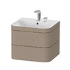 Меблевий комплект 57, 5х49 см, 2 отвори під змішувач Duravit Happy D. 2 Plus, лляної декор (HP4635E7575) Duravit Меблеві комплекти