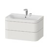 Мебельный комплект 77,5х49 см, 2 отверстия под смеситель Duravit Happy D.2 Plus, белый шелковисто-матовый (HP4637E3939) Duravit Мебельные комплекты