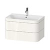 Мебельный комплект 77,5х49 см, 1 отверстие под смеситель Duravit Happy D.2 Plus, белый (HP4637O2222) Duravit Мебельные комплекты