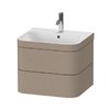 Меблевий комплект 57, 5х49 см, 1 отвір під змішувач Duravit Happy D. 2 Plus, лляної декор (HP4635O7575) Duravit Меблеві комплекти