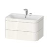 Мебельный комплект 77,5х49 см, 2 отверстия под смеситель Duravit Happy D.2 Plus, белый (HP4637E2222) Duravit Мебельные комплекты