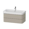 Тумба подвесная под раковину, 2 ящика, 97,5х49 см Duravit Happy D.2 Plus, серо-коричневый (HP4388060600000) Duravit Тумбы