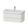 Тумба підвісна під раковину, 2 ящики, 97, 5х49 см Duravit Happy D. 2 Plus, білий шовковисто-матовий (HP4388039390000) Duravit Тумби