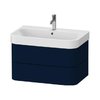 Тумба подвесная под раковину, 2 ящика, 77,5х49 см Duravit Happy D.2 Plus, темно-синий (HP4387098980000) Duravit Тумбы