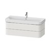 Тумба підвісна під раковину, 2 ящики, 117, 5х49 см Duravit Happy D. 2 Plus, білий шовковисто-матовий (HP4389039390000) Duravit Тумби