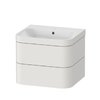 Меблевий комплект 57, 5х49 см, без отвору під змішувач Duravit Happy D. 2 Plus, білий шовковисто-матовий (HP4635N3939) Duravit Меблеві комплекти