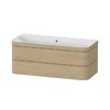 Мебельный комплект 117,5х49 см, без отверстия под смеситель Duravit Happy D.2 Plus, дуб (HP4639N71710000) Duravit Мебельные комплекты