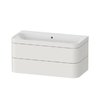 Меблевий комплект 97, 5х49 см, без отвору під змішувач Duravit Happy D. 2 Plus, білий шовковисто-матовий (HP4638N3939) Duravit Меблеві комплекти