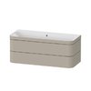 Мебельный комплект 117,5х49 см, без отверстия под смеситель Duravit Happy D.2 Plus, серо-коричневый (HP4639N60600000) Duravit Мебельные комплекты