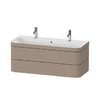 Меблевий комплект з раковиною на 2 змішувача 117, 5х49 см, Duravit Happy D. 2 Plus, лляної декор (HP4640O75750000) Duravit Меблеві комплекти