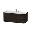 Меблевий комплект 117, 5х49 см, 2 отвори під змішувач Duravit Happy D. 2 Plus, горіх (HP4639E69690000) Duravit Меблеві комплекти