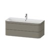 Мебельный комплект 117,5х49 см, 1 отверстие под смеситель Duravit Happy D.2 Plus, серый камень (HP4639O92920000) Duravit Мебельные комплекты