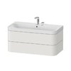 Меблевий комплект 97, 5х49 см, 2 отвори під змішувач Duravit Happy D. 2 Plus, білий шовковисто-матовий (HP4638E3939) Duravit Меблеві комплекти